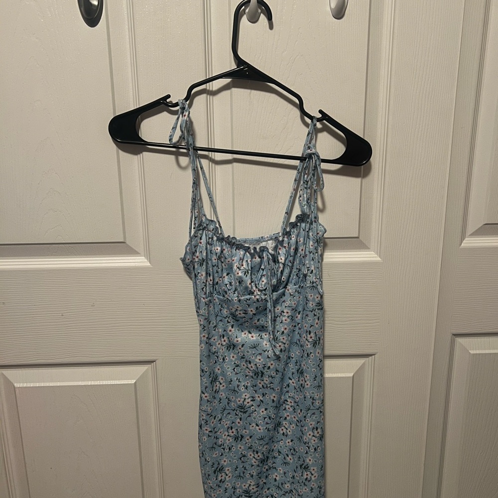 Floral Blue Women's Dress